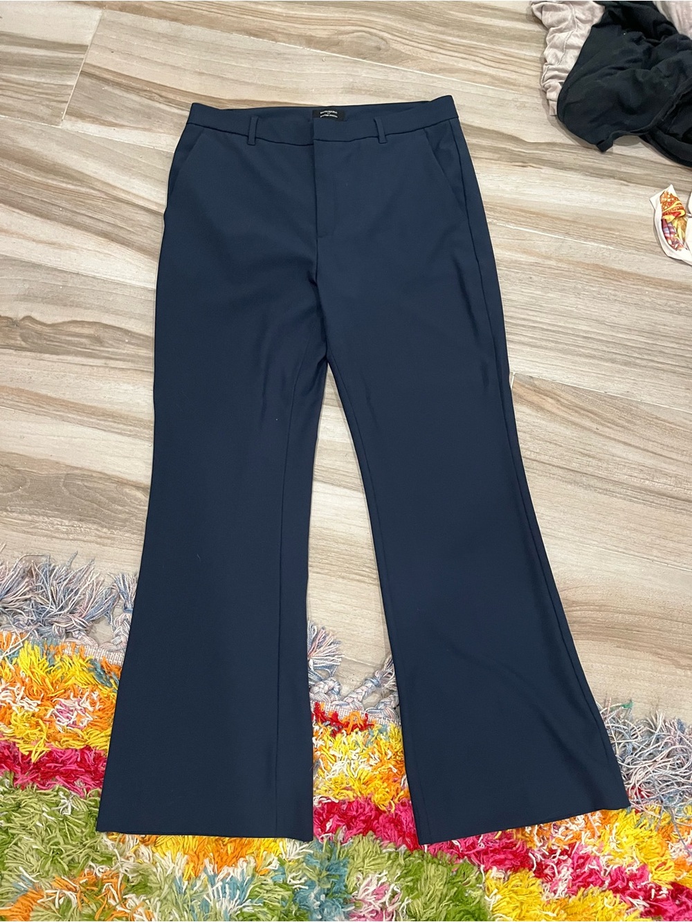Bootcut Navy Trousers